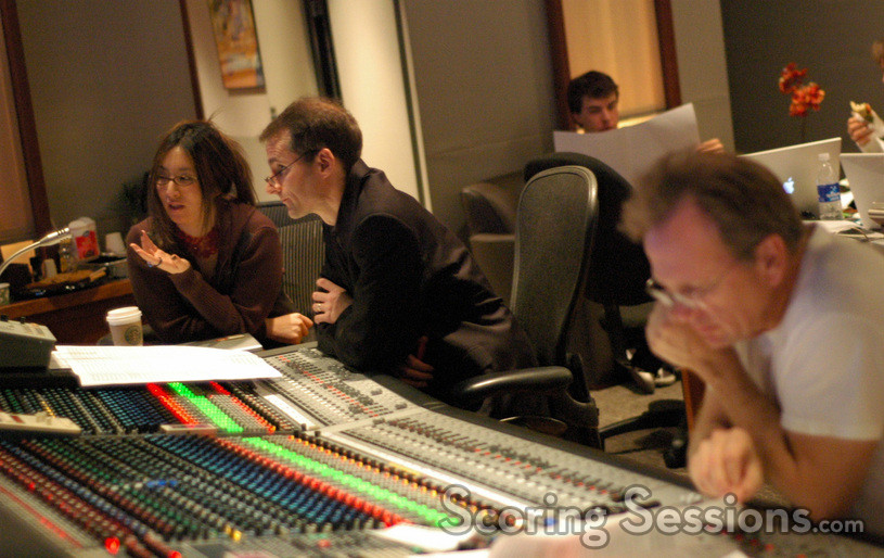 Orchestrators Dana Niu and Andrew Kinney, and scoring engineer Jeff Vaughn
