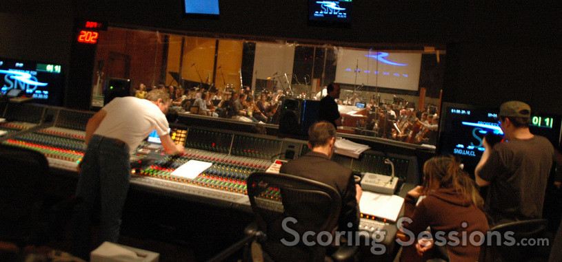 Scoring Engineer Jeff Vaughn, orchestrators Andrew Kinney and Dana Niu, and music editor Dan DiPrima
