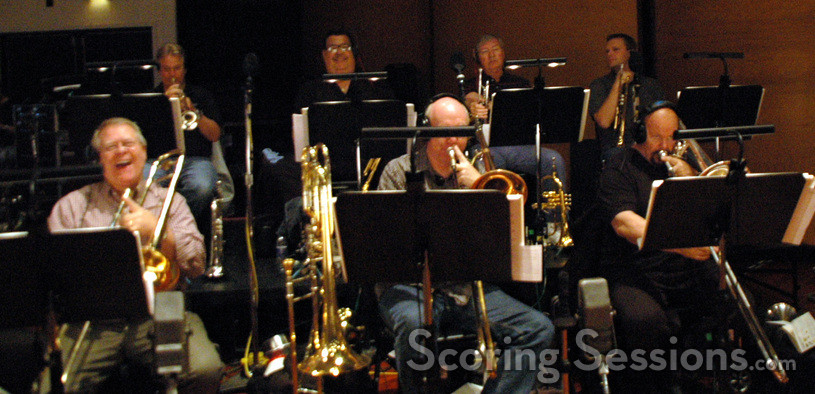 The brass have a moment of levity