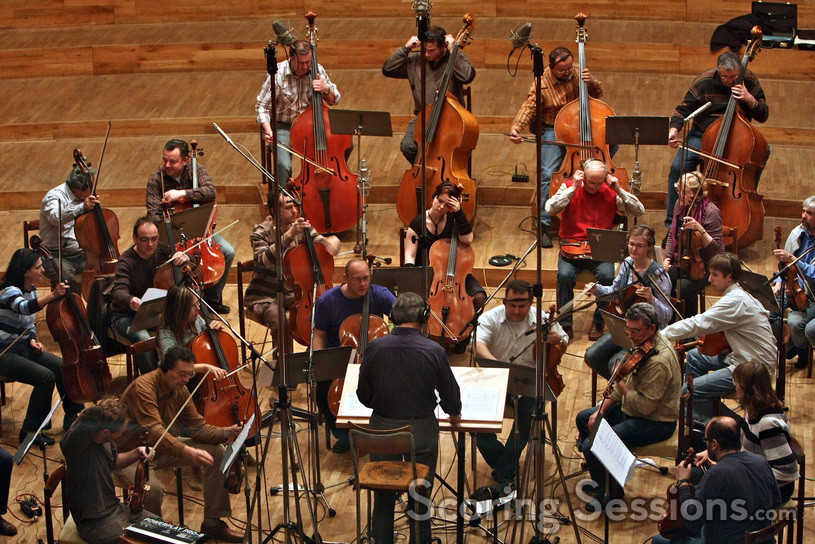 The 40-piece string section