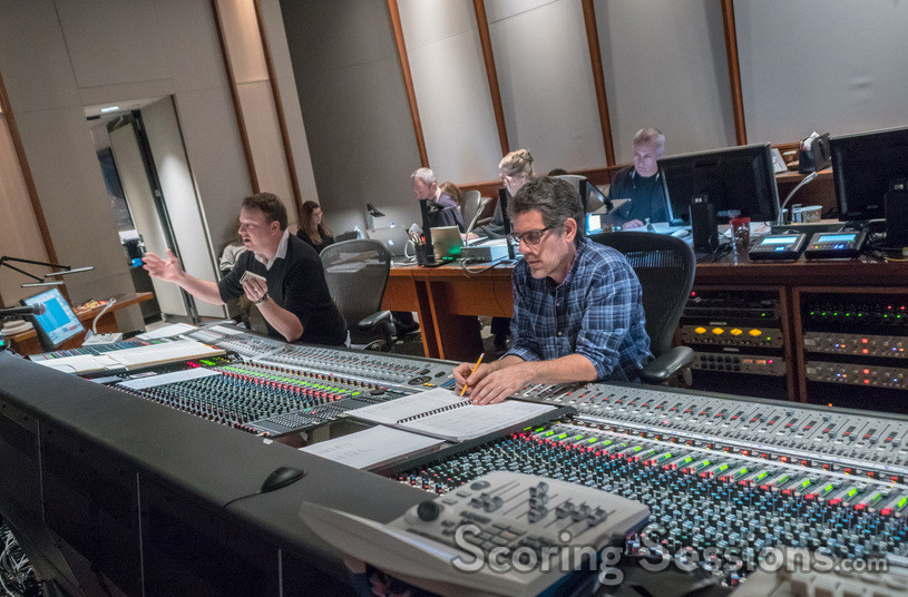 Orchestrator Stephen Coleman and recording mixer Tom Hardisty
