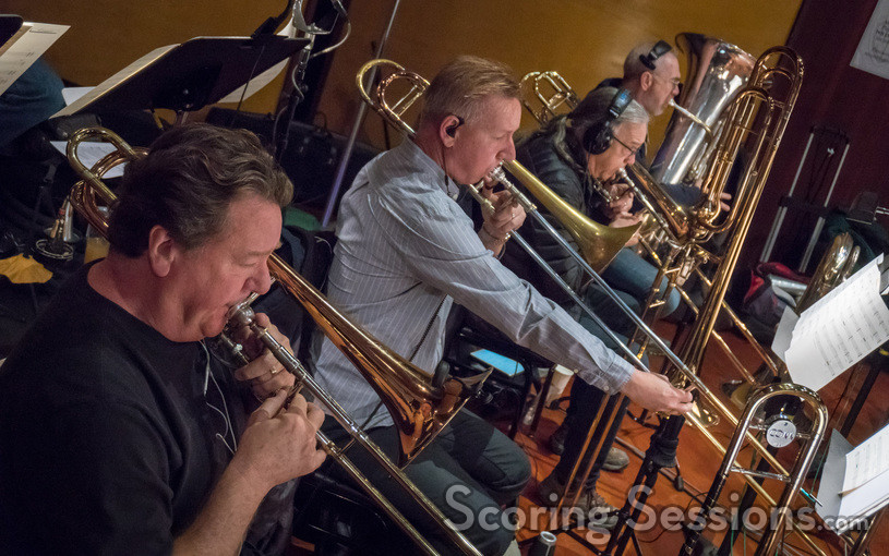 Trombonists Steve Holtman, Phil Keen, and Bill Reichenbach perform with Doug Tornquist on tuba
