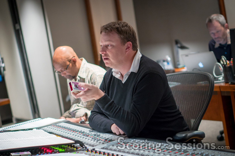 Orchestrator Stephen Coleman and music librarian Booker White (left)