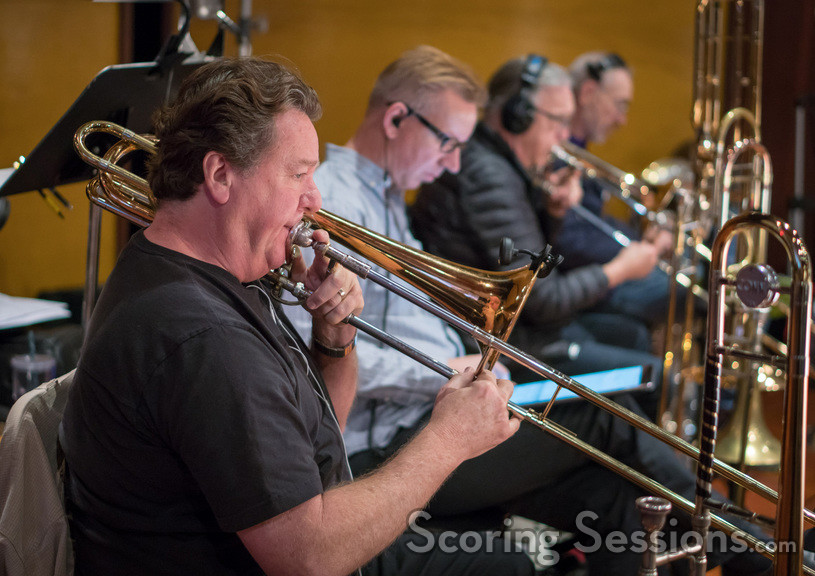 Trombonist Steve Holtman and the brass