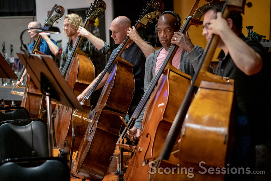 The basses perform on Treadstone