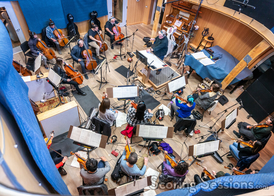 The strings perform