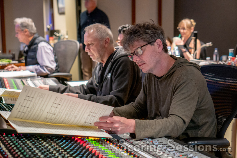 Orchestrator Larry Rench, composer Mark Mancina and scoring mixer Dave Boucher