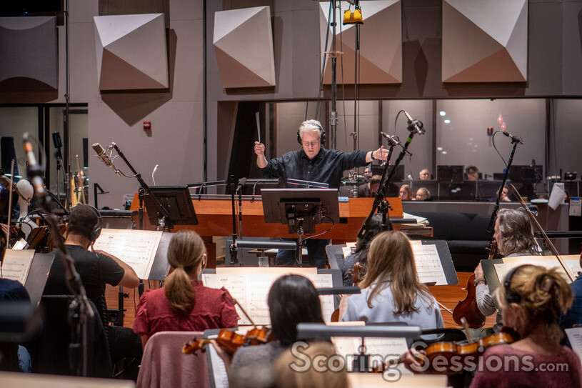 Pete Anthony conducts the orchestra on Moana