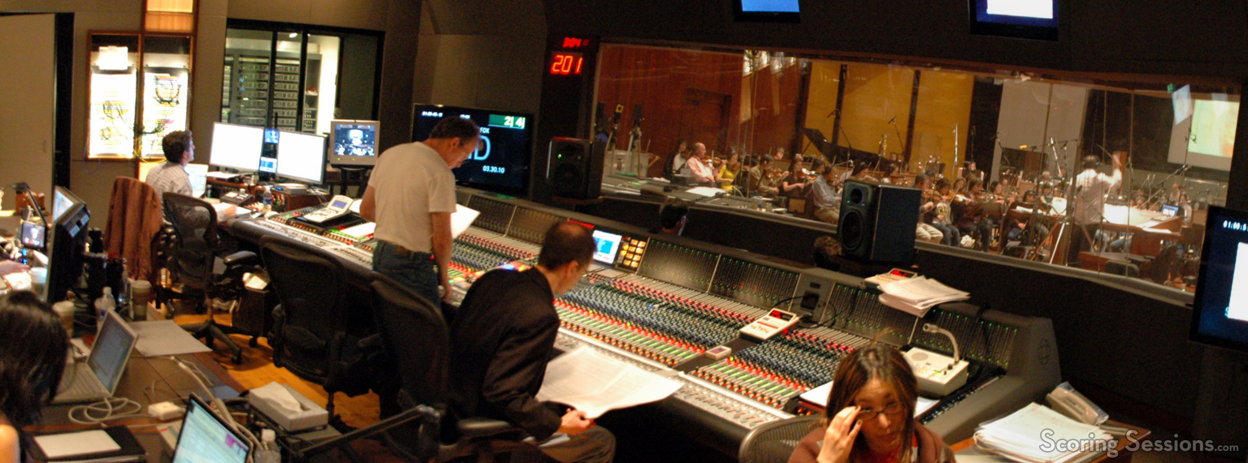 Scoring engineer Jeff Vaughn and orchestrator Andrew Kinney
