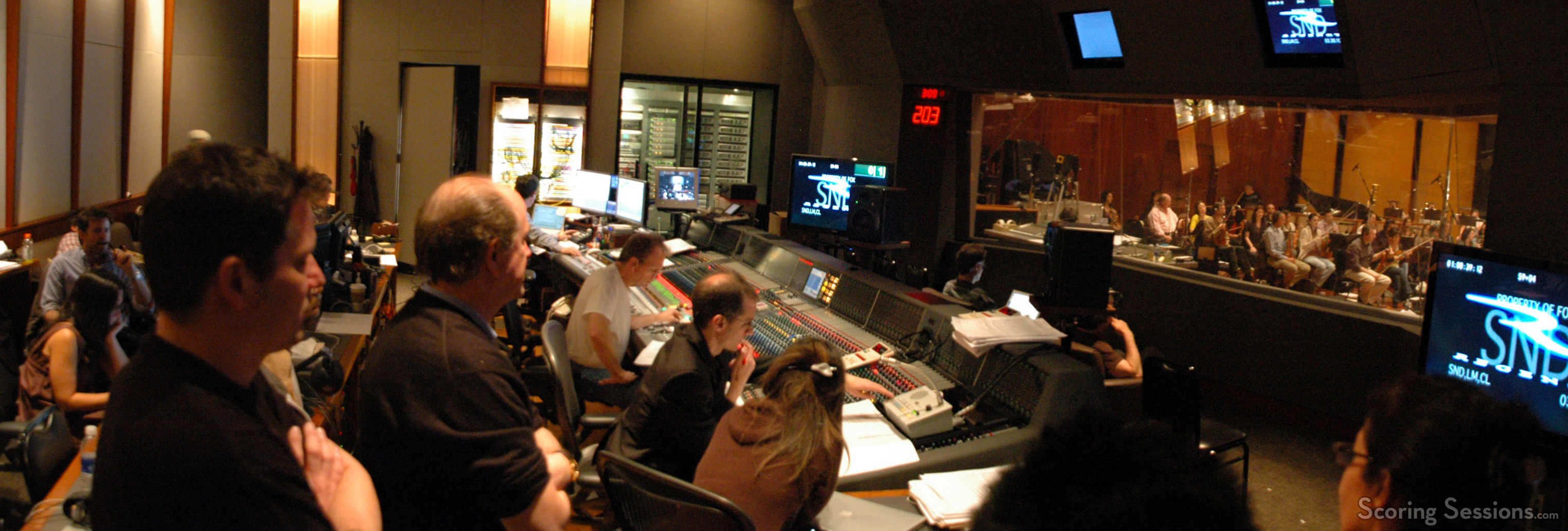 View from the booth at Warner Brothers