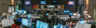 Inside the control room at the Eastwood Scoring Stage during the Moana scoring sessions