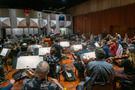 Pete Anthony conducts the musicians on Moana