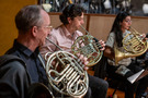 The French horns
